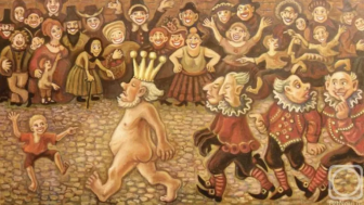Está desnudo y se le nota demasiado
